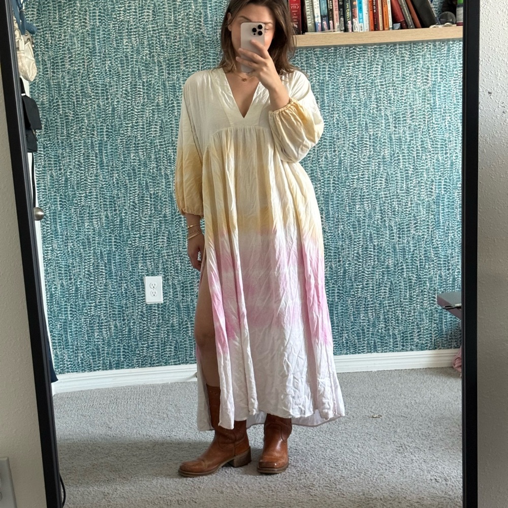 Jen’s Pirate Booty Anthropologie Tie dye Shenandoah kaftan size M/L